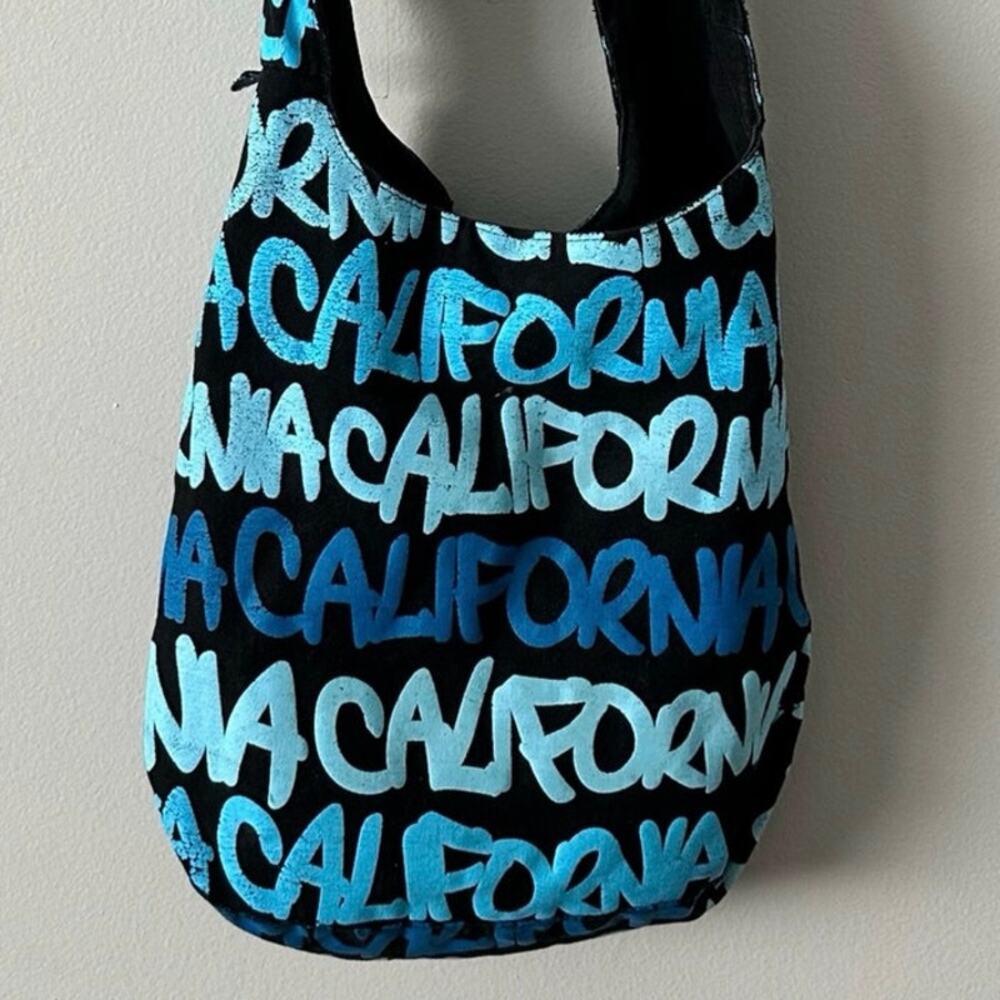 Robin Ruth California Hobo Cotton Canvas Shopping Crossbody Bag